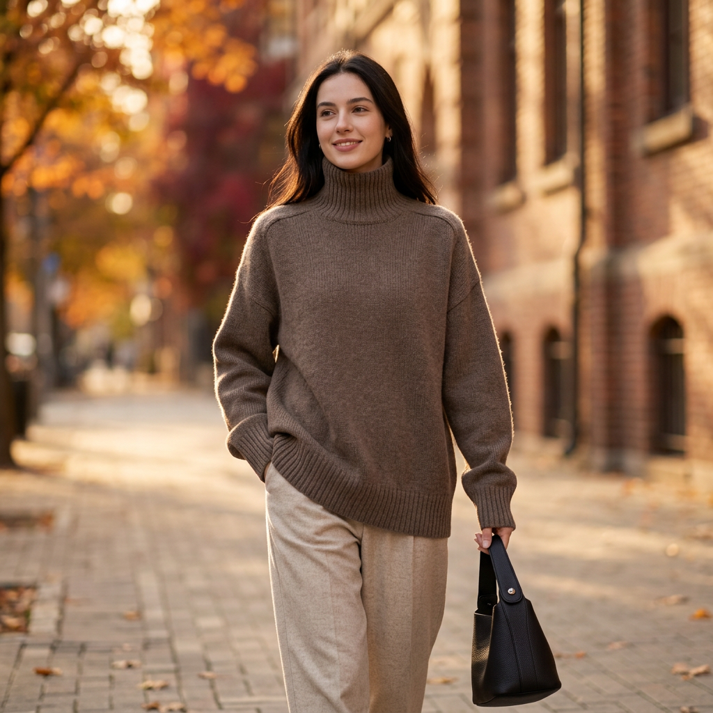✨ Wool Sweater | Soft Knit | Winter Wear | Women | Cozy Turtleneck
