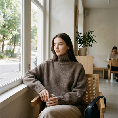 ✨ Wool Sweater | Soft Knit | Winter Wear | Women | Cozy Turtleneck