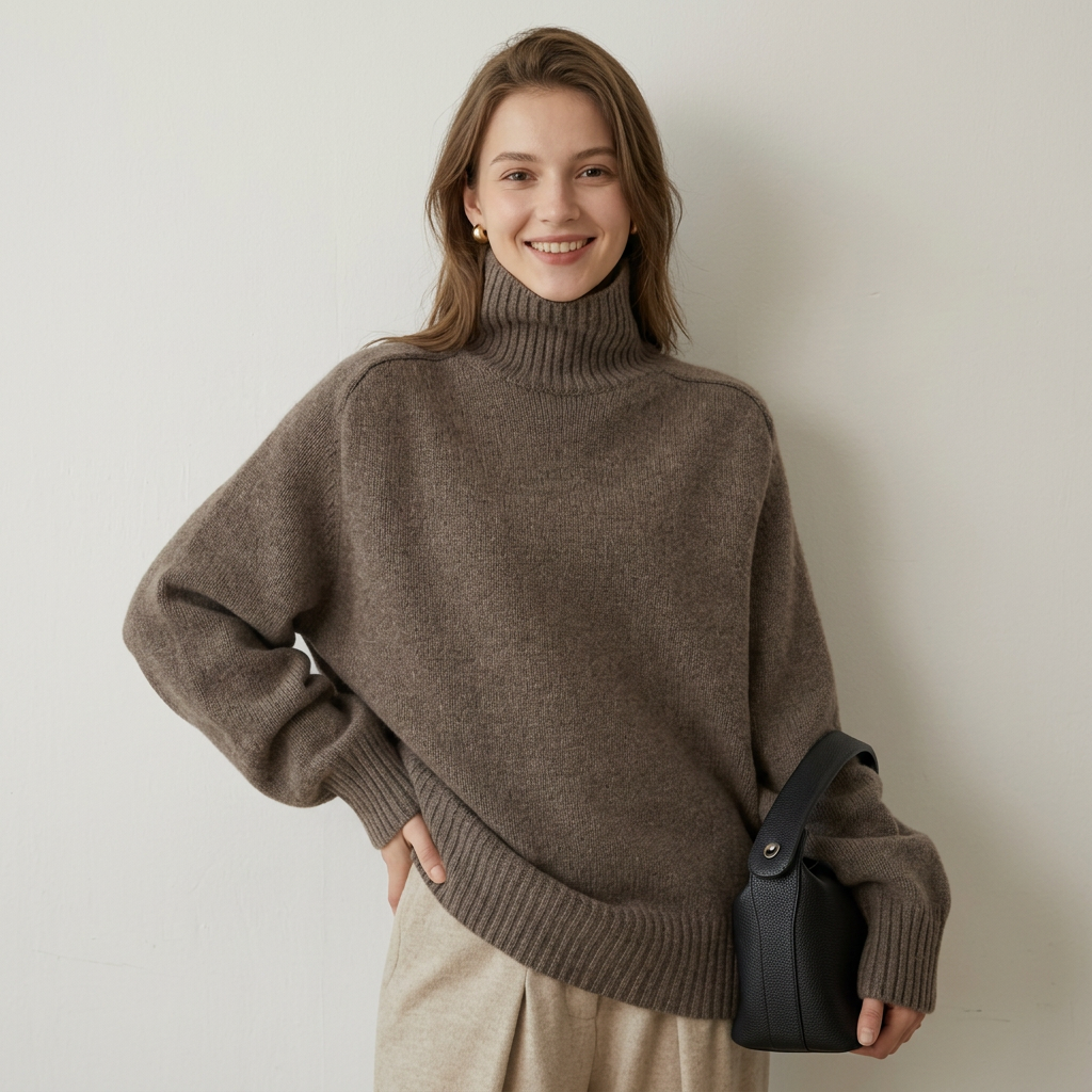 ✨ Wool Sweater | Soft Knit | Winter Wear | Women | Cozy Turtleneck