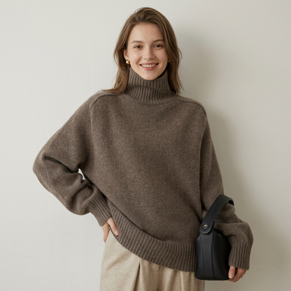 ✨ Wool Sweater | Soft Knit | Winter Wear | Women | Cozy Turtleneck