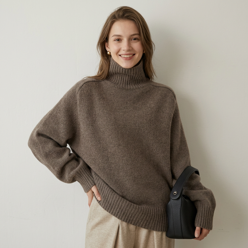 ✨ Wool Sweater | Soft Knit | Winter Wear | Women | Cozy Turtleneck