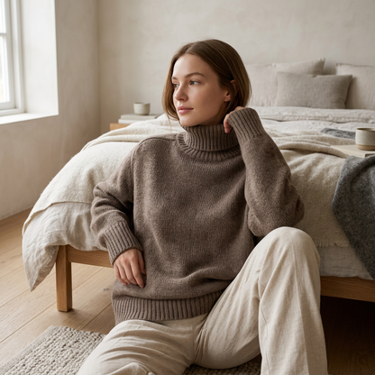✨ Wool Sweater | Soft Knit | Winter Wear | Women | Cozy Turtleneck